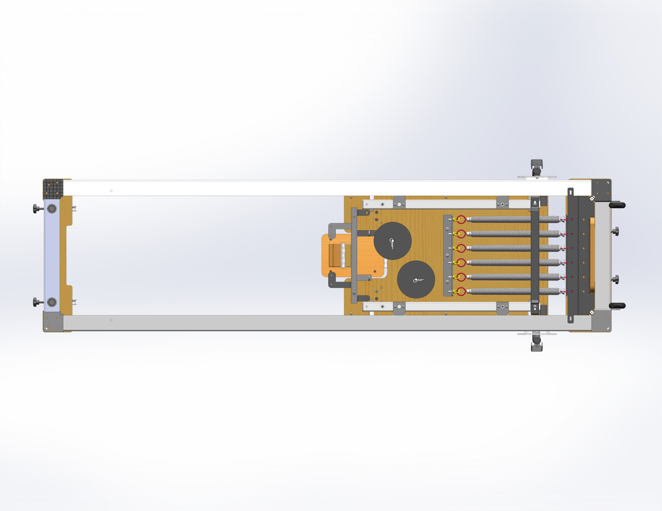 AOC-PLM04 Aluminum Pilates Reformer 3D Models