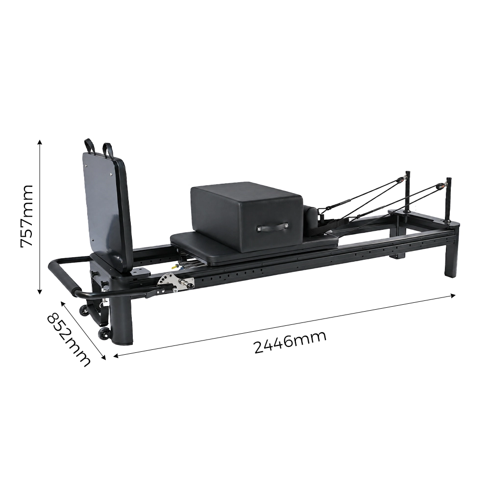 All Black Full Track Aluminum Reformer AOC-PLM03 dimensions diagram
